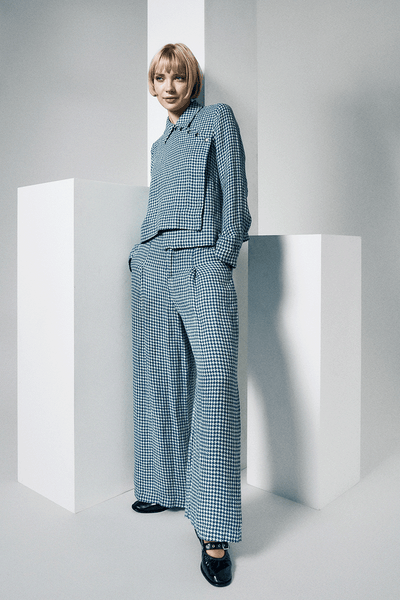 Bitte Kai Rand – Chesu Trousers Checkered Black/White