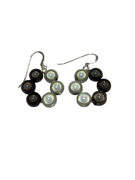 Linda Toye Jewellery - Layla Earrings Grey/Light Grey