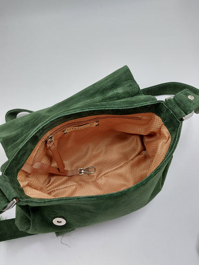 Unisa - Suzy Bag Suede Green