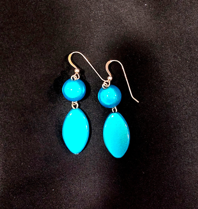 Linda Toye Jewellery - Pearl Drop Earring Turquoise