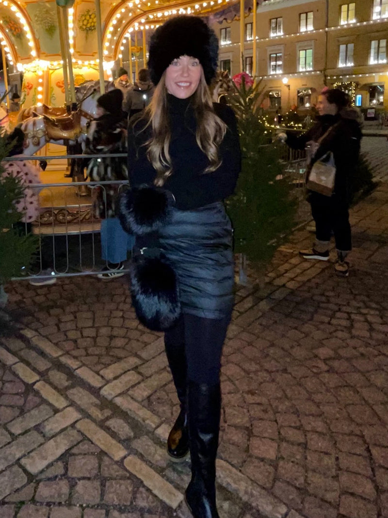 Skhoop - Lina Short Down Skirt Black