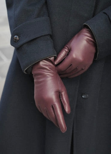 SAUSO – Leather Glove Burgundy