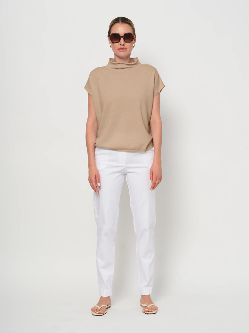 LaSalle - Short Sleeve Sweater Camel