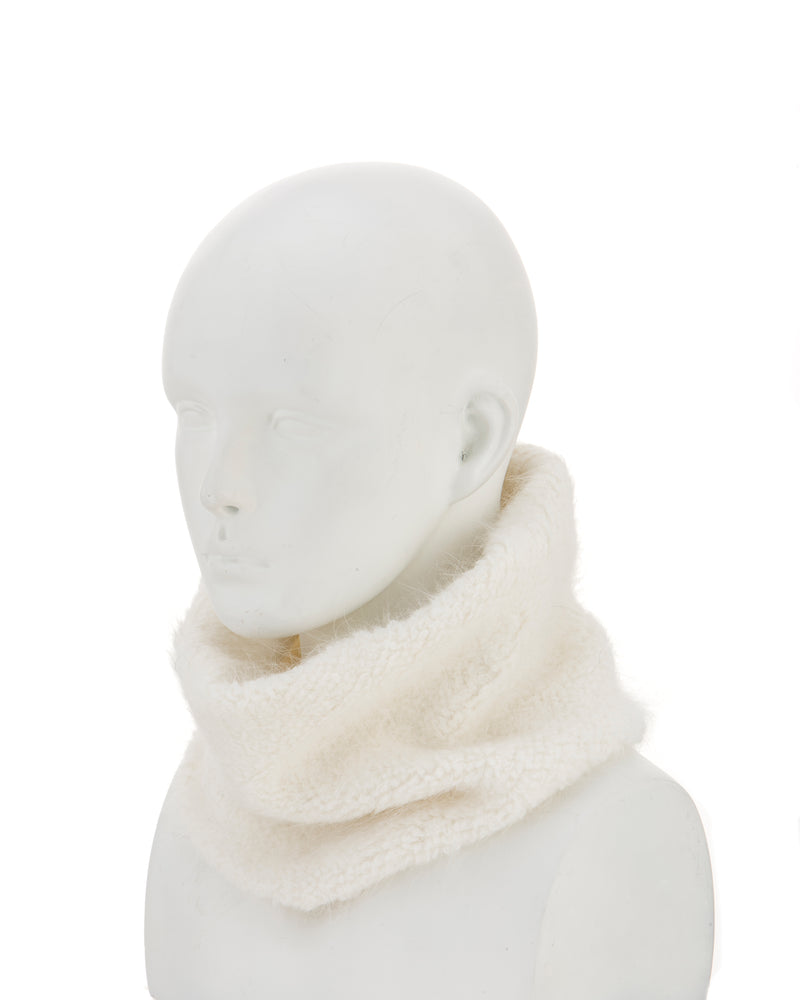 Alex Max - Angora Neckwarmer White