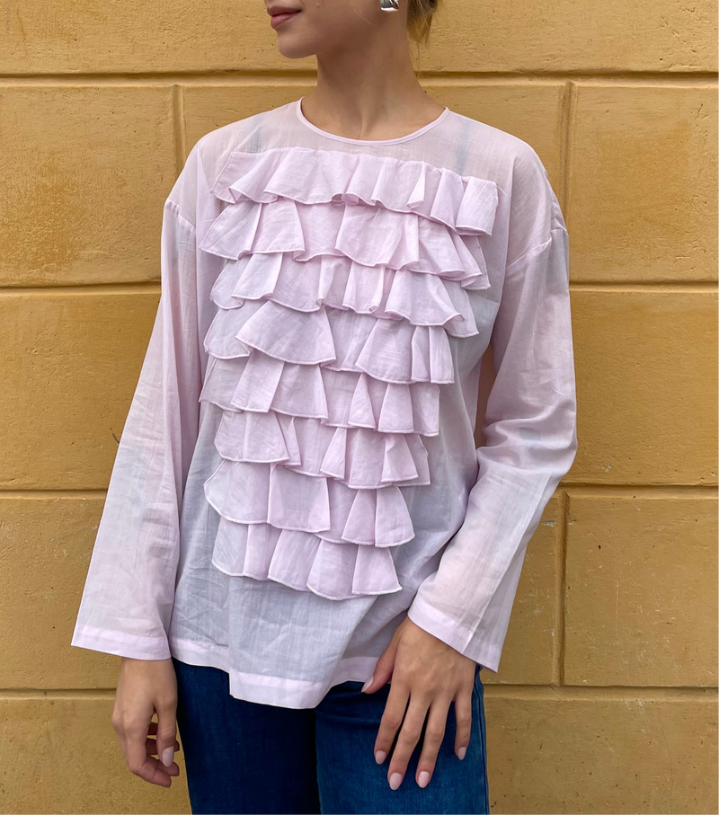 Bitte Kai Rand – Frill Panel Blouse Pink