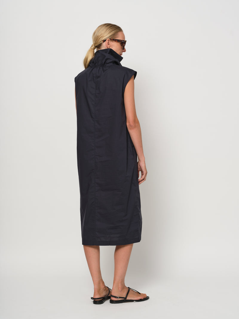 LaSalle - High Neck Dress Navy