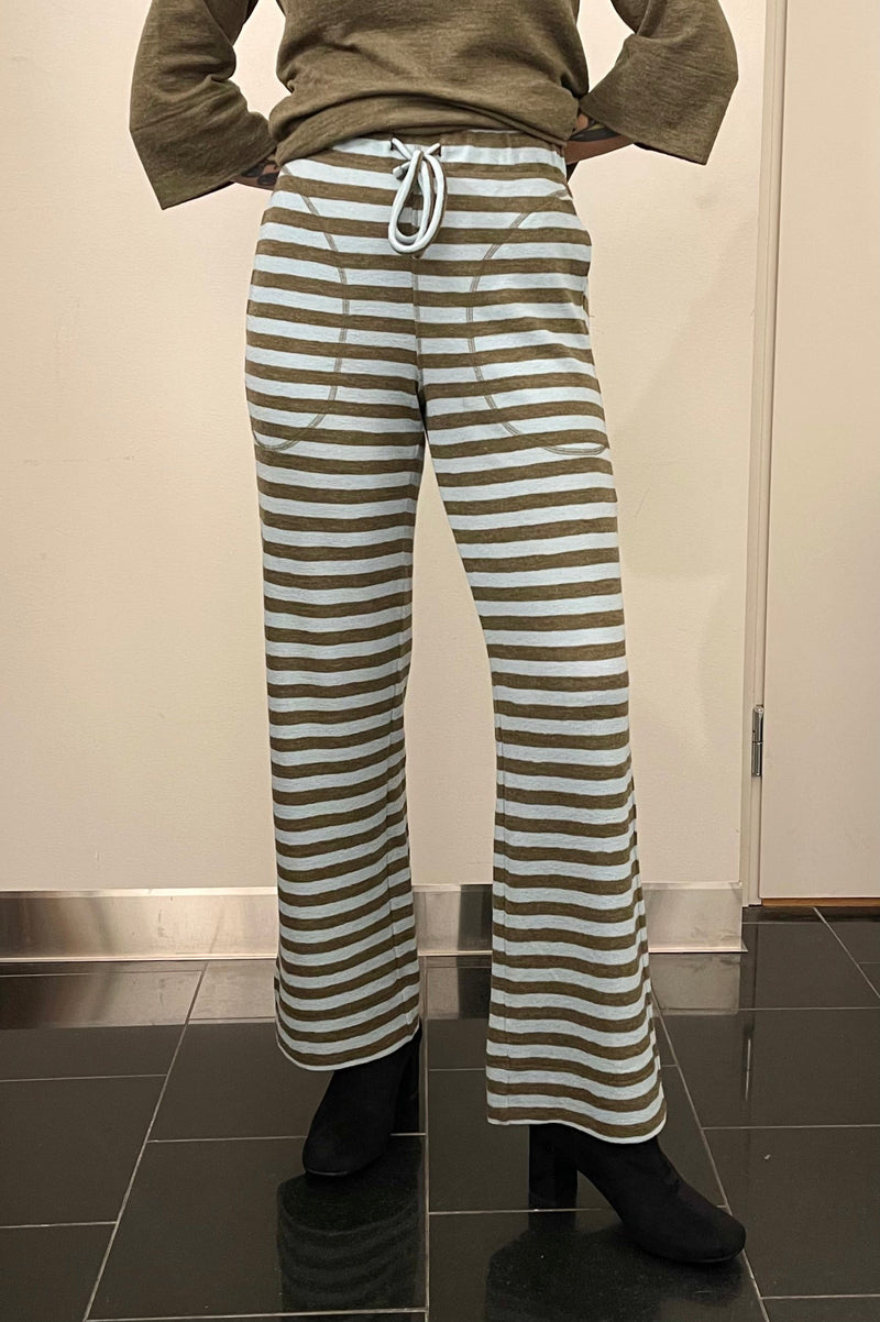 By Basics - Merino Wool Pants Striped