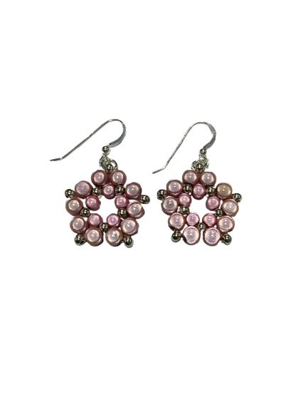 Linda Toye Jewellery - Dangly Earrings Light Pink