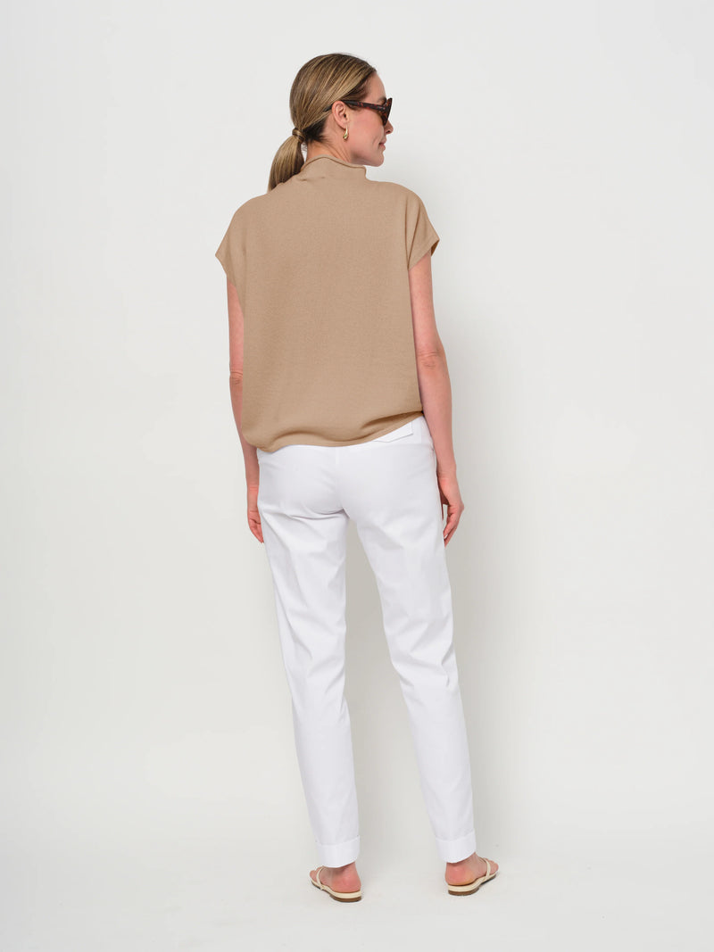 LaSalle - Short Sleeve Sweater Camel