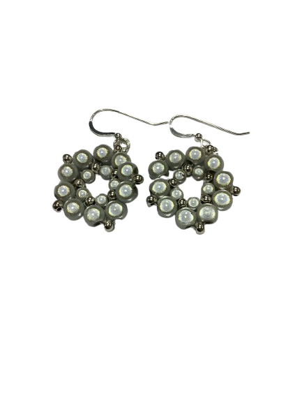 Linda Toye Jewellery - Dangly Earrings Grey