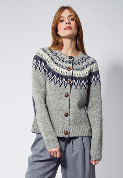 Jumperfabriken - Joelle Cardigan Light Grey