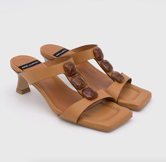 Ángel Alarcón - Leia Heeled Sandal Camel