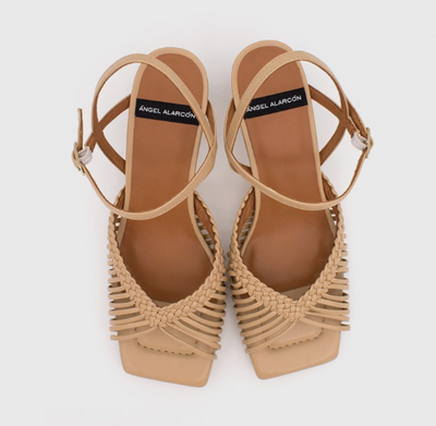 Ángel Alarcón - Kelly Heeled Sandal Beige