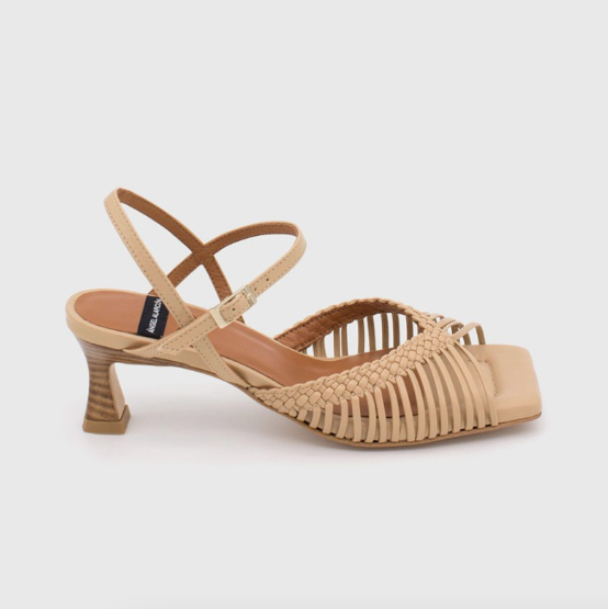 Ángel Alarcón - Kelly Heeled Sandal Beige