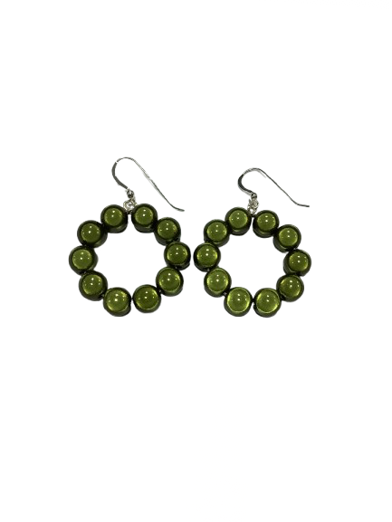 Linda Toye Jewellery - Layla Earrings Green