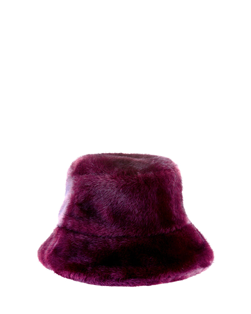 Alex•Max - Fur Hat Burgundy