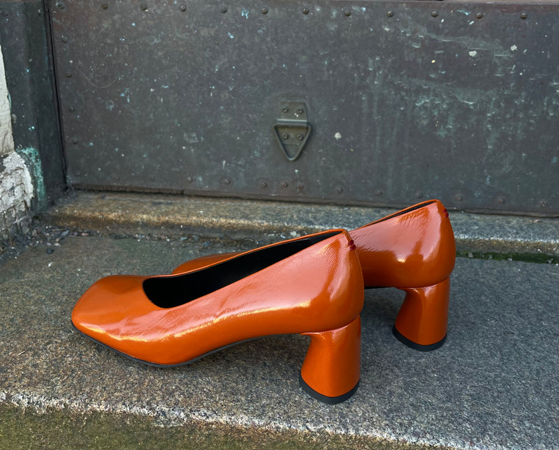 Halmanera - Helen Leather Pump Burnt Orange