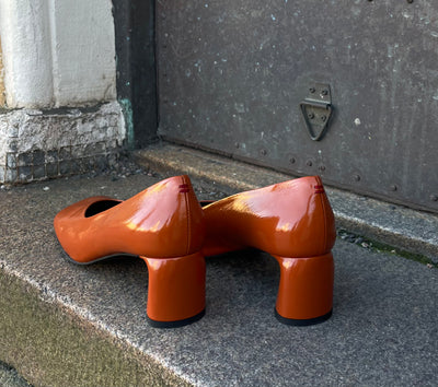 Halmanera - Helen Leather Pump Burnt Orange