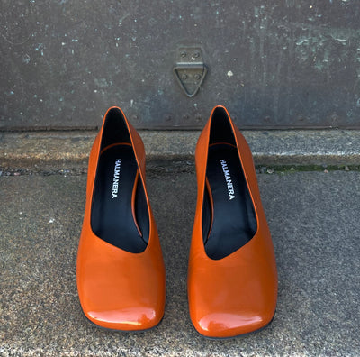 Halmanera - Helen Leather Pump Burnt Orange