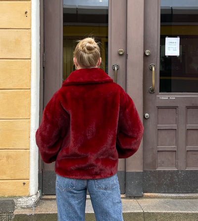 Montereggi - Reversible Fur Jacket Burgundy