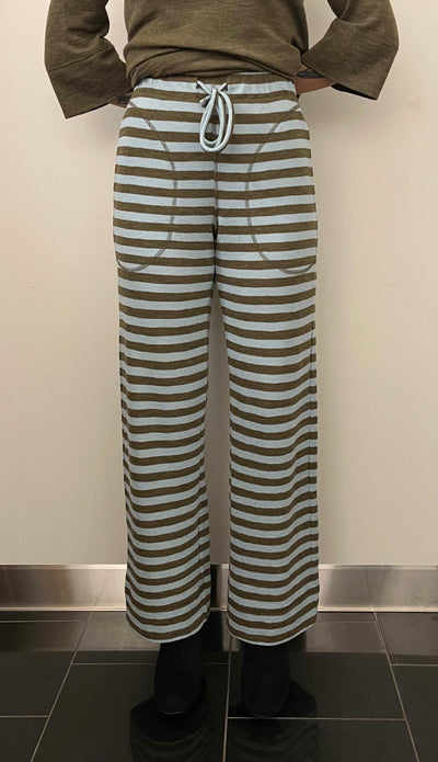 By Basics - Merino Wool Pants Striped
