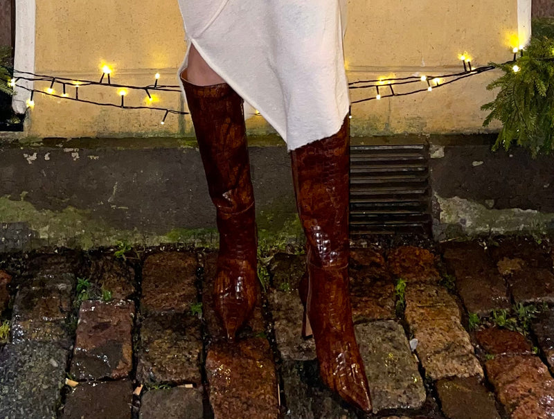 Ángel Alarcon - Liliana Boot Crocodile