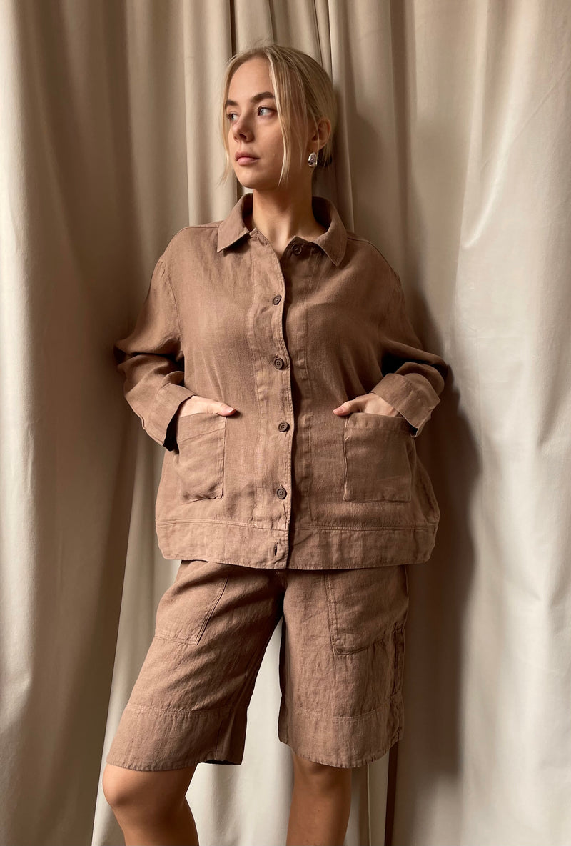 By Basics - Line Jacket Brown
