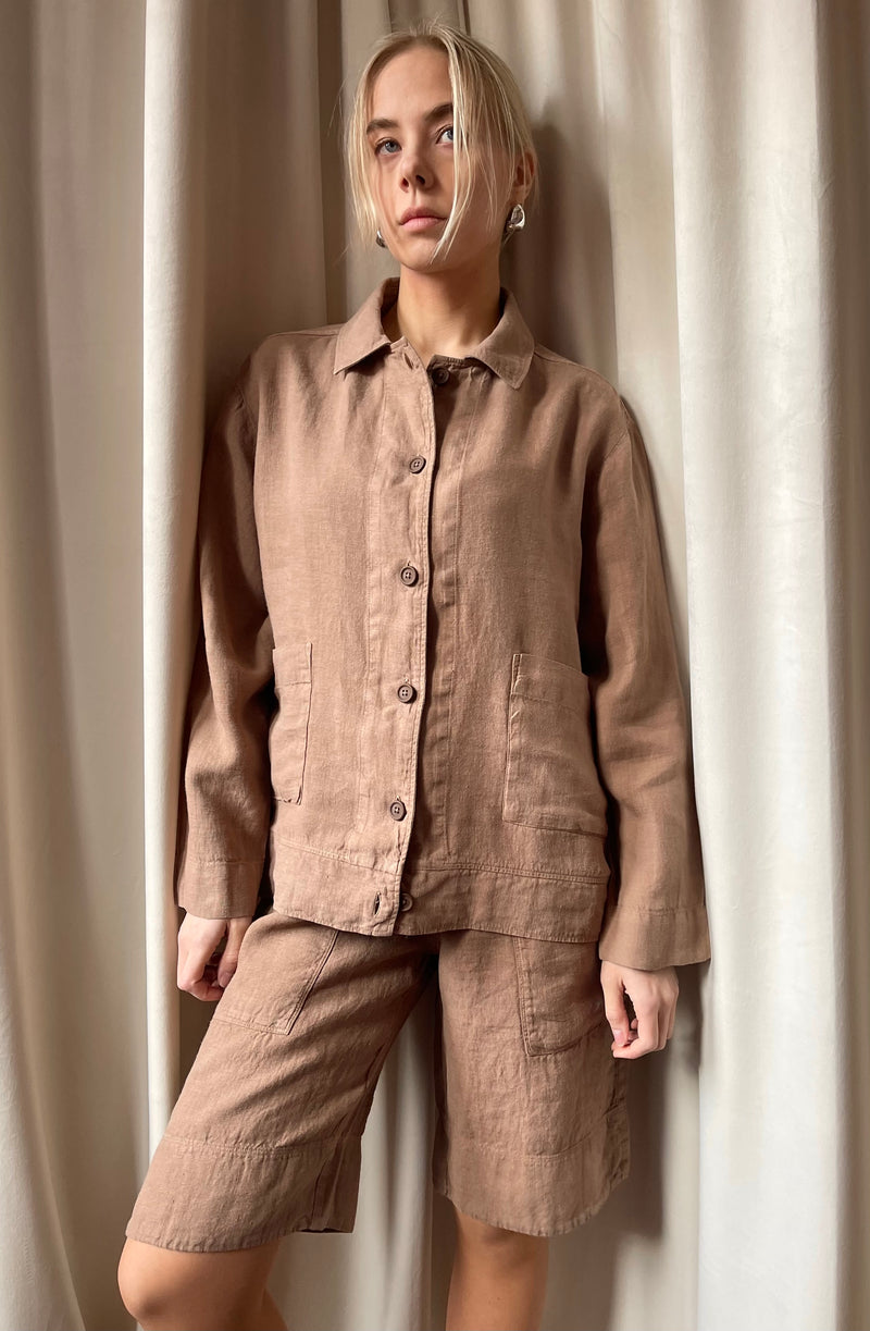 By Basics - Line Jacket Brown