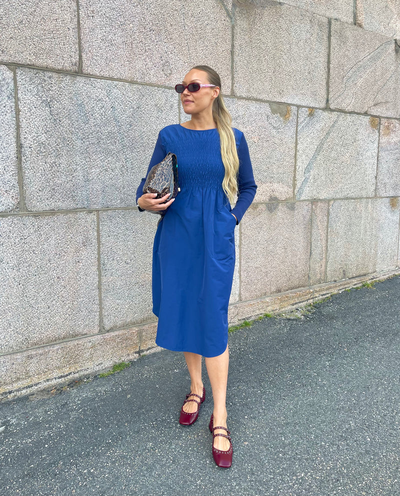 Bitte Kai Rand - Fukkura Poplin Dress Blue