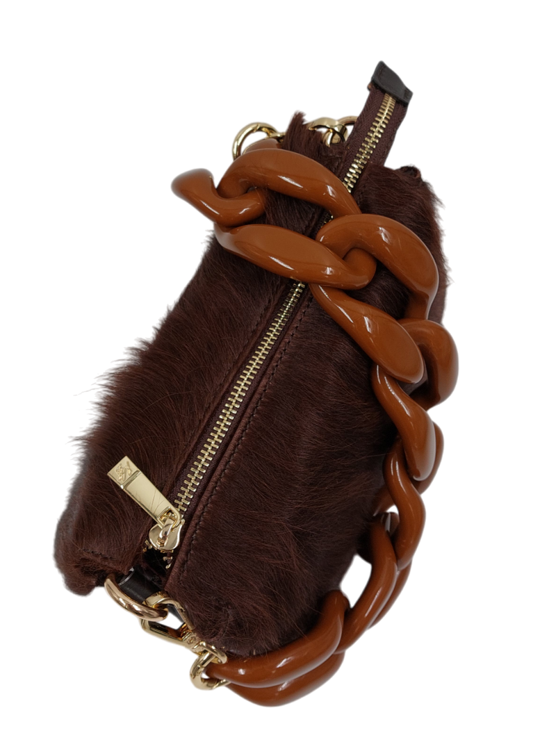 My Best Bag Firenze - Christina Fur Mini Brown