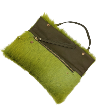 My Best Bag Firenze - Andy Handbag Neon Green Fur