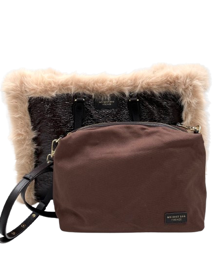 My Best Bag Firenze - Atena Reversible Bag Fur Chocolate