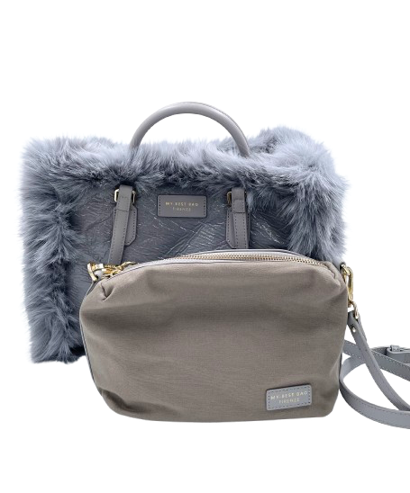 My Best Bag Firenze - Atena Reversible Bag Fur Stone Small