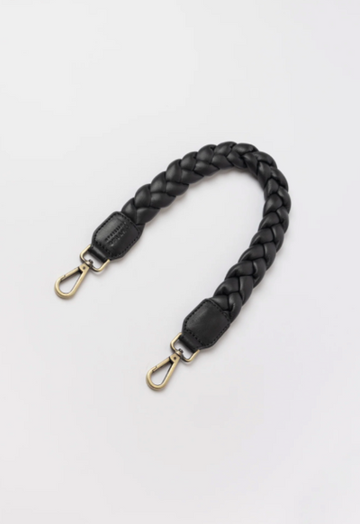 O My Bag - Braided Shoulder Strap Black