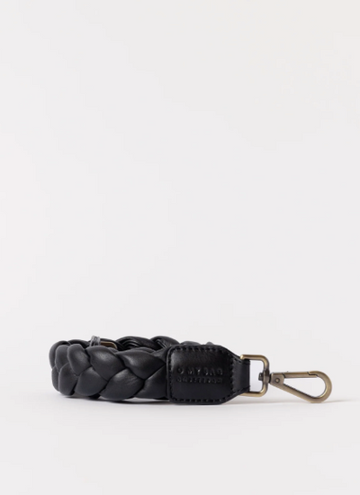 O My Bag - Braided Shoulder Strap Black