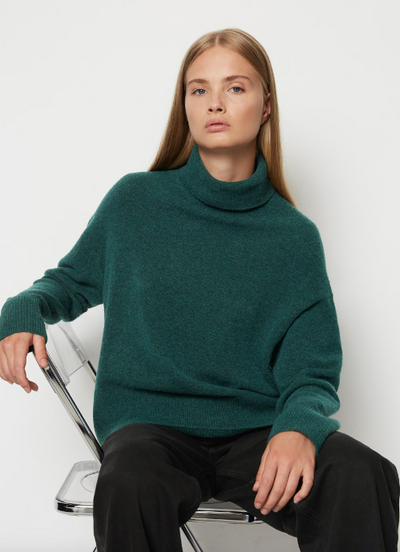 Marc O' Polo - Soft Turtleneck Sweater Twilight Teal