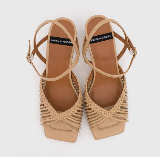 Ángel Alarcón - Kelly Heeled Sandal Beige