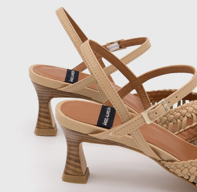 Ángel Alarcón - Kelly Heeled Sandal Beige