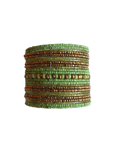 BaliBali - Beaded Bracelet Golden/Green