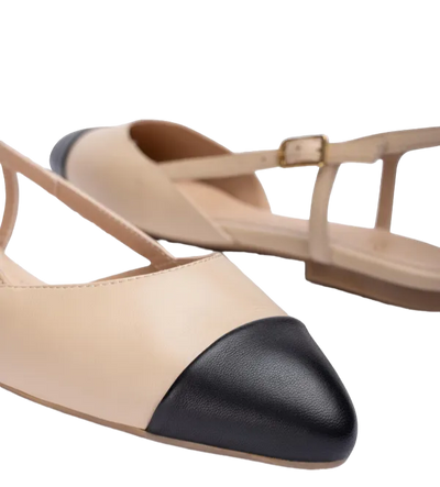 Unisa - Slingback Nude/Black