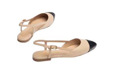 Unisa - Slingback Nude/Black