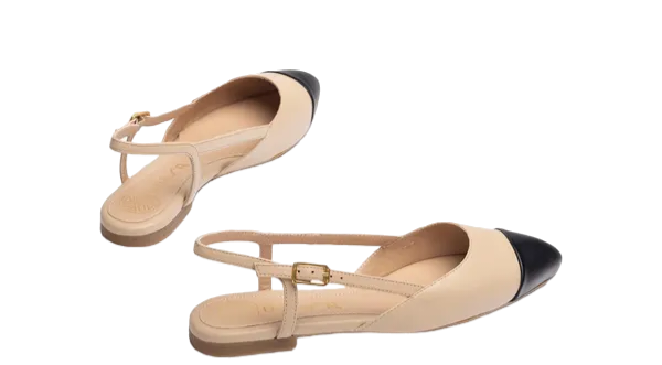 Unisa - Slingback Nude/Black