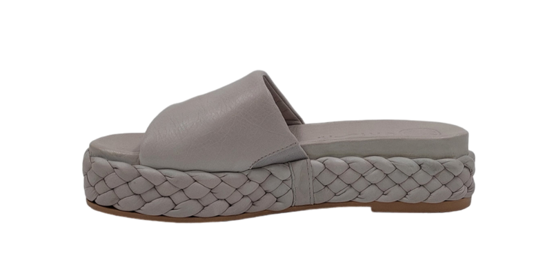 Unisa - Sandal With Plaited Block Heel Clay