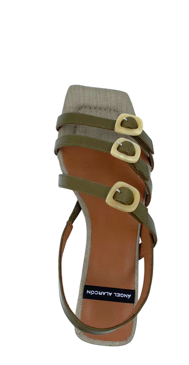 Ángel Alarcón - Alaia Sandal Green