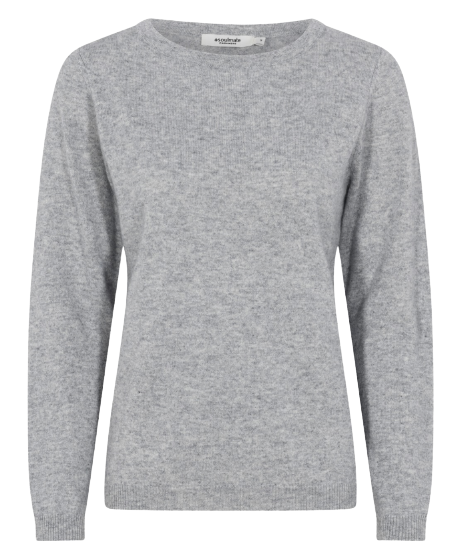Soulmate - Cashmere Knit Pullover Grey