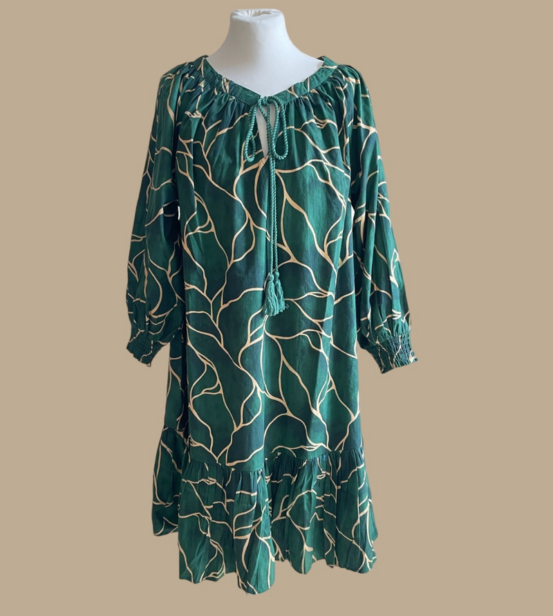 Erfurt Luxury - Cotton Dress Green