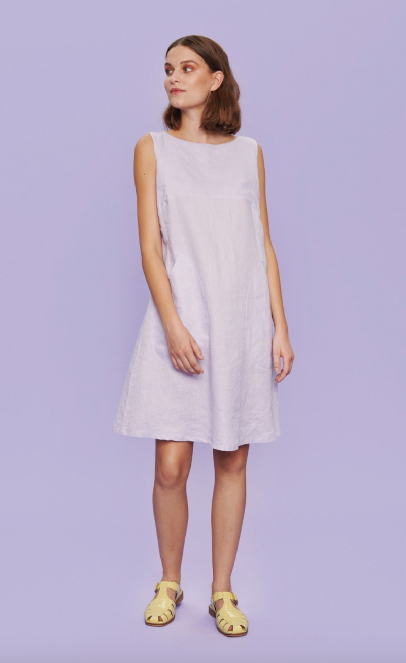 Bitte Kai Rand - Sleeveless Linen Dress Lilac