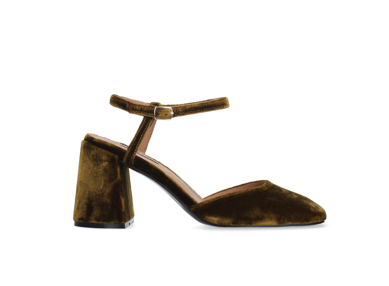 Bibi Lou - Emily Pump Velvet Ocre