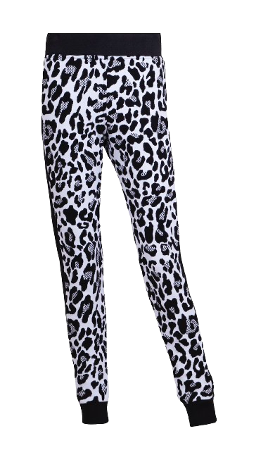 Newland - Elena Leopard Pants Black/White