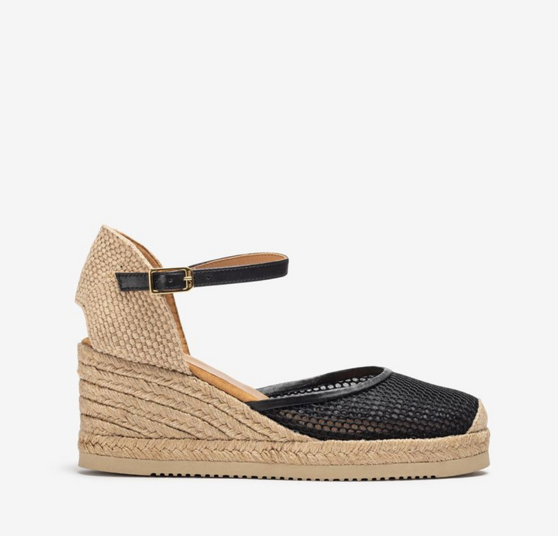 Unisa - Lía Espadrillo Mesh Black